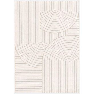 Sweeek Alfombra Interior Motivo &Eacute;tnico Arcos Beige Y Crema