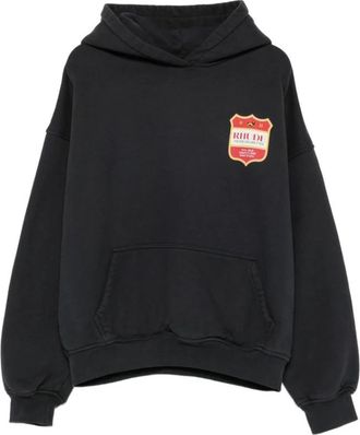Rhude Regatta Club Hoodie - Heren - Hoodies - Zwart - 2XL - Katoen - Hoodies & sweatvesten