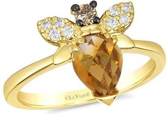 Le Vian Bee Positive 14K 1.07 Ct. Tw. Diamond & Citrine Ring