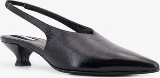 Alohas Womens Pumps Eros Leather Black High Heel Shoes