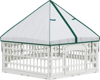 vidaXL Parque Infantil Para Perros De 6 Paneles 177,5 X 154,5 X 112 Cm Vidaxl