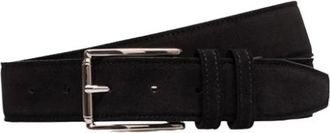 Kiton Cintura Kalfsleren Riem - Heren - Riemen - Zwart - 85 CM - Leer - Accessoires