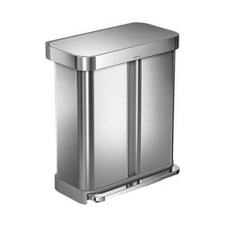 Simplehuman 58L recycler rectangular step can in Brushed at Nordstrom