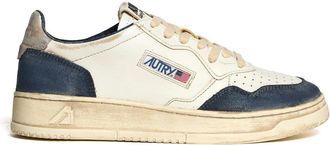 Autry Leather And Suede Sneakers With Padded Collar