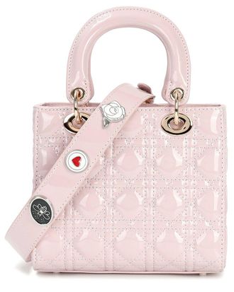 Tiffany & Fred Mini Patent Quilted Tote