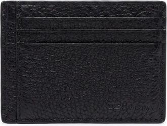 Kiton Porta Carte Deerskin - Heren - Portefeuilles - Zwart - ONE Size - Leer - Accessoires