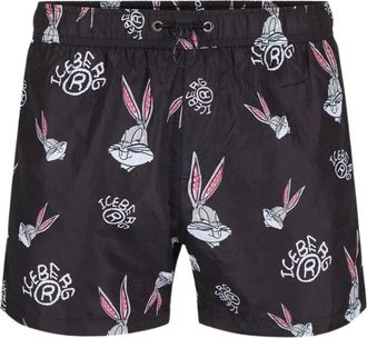 Iceberg Badmode, Heren, Zwart, S, Polyester, Korte Boardshorts