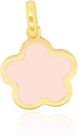 The Lovery Pink Pearl Flower Charm 13mm