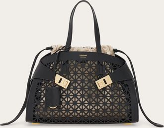 Ferragamo Women Hug handbag (M) Black