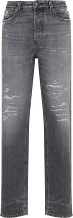 Diesel Grijze Jeans Aw 25 Dameskleding - Dames - Regular Fit Jeans - Grijs - W27 - Katoen - Jeans
