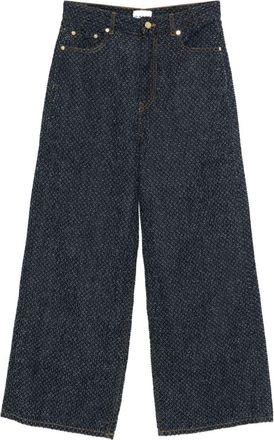 Ganni Baggy Denim Jeans-Donna
