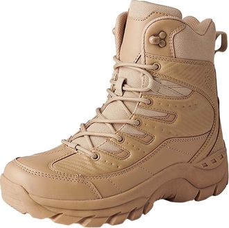 Generic Plush Warm Cotton Shoes Wear and Anti Boots Five Finger Cotton Shoes Outdoor Sports Shoes Mens and Womens Hiking Shoes Casual Wear Shoes for Men (Khak