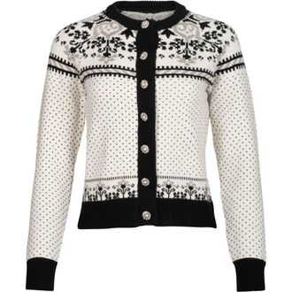 Generation Love Sade Fairisle Cardigan in Geometric, White at Nordstrom, Size Xx-Small