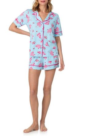 Room Service PJs Print Short Pajamas in Blue Print at Nordstrom, Size X-Large