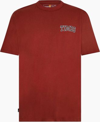 Timberland Mens Short Sleeve Chest Timbs Graphic te - Red - Size: 40