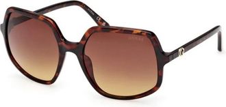 Guess Gu 00257 Zonnebril - Dames - Zonnebrillen - Bruin - 57 MM - Accessoires
