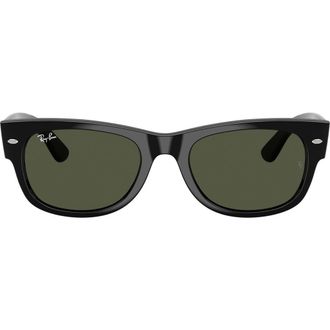 Ray-Ban Mega Wayfarere II Square Sunglasses in Black /Green at Nordstrom