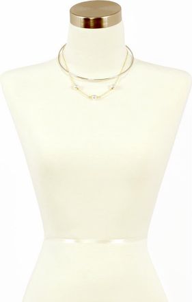 Olivia Welles Trinity Layered Choker Necklace in Gold at Nordstrom Rack