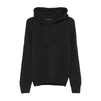Tagliatore Hunter Ribbed Hoodie - Heren - Ronde hals truien - Grijs - XL - Truien & Vesten
