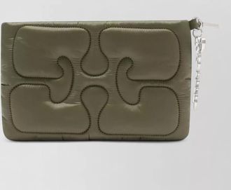 Ganni quilted clutch bag