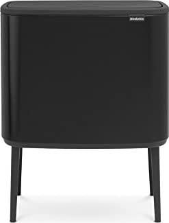 Brabantia Cubo De Basura Bo Touch Bin Negro Mate 11+23 L