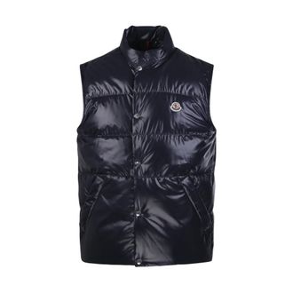 Moncler Vests, male, Blue, Size: XL Restigo Vest
