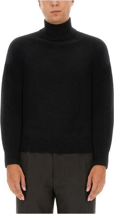Dries Van Noten M.k. Sweater - Heren - Coltruien - Zwart - M - Truien & Vesten