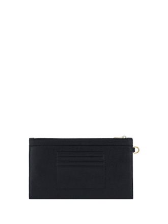 Saint Laurent Womens Ysl Clutch Bag Nero Calf Leather Bos Taurus Clutches
