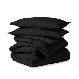 Bare Home All-Season Down Alternative Comforter Set - Oversized King in Black at Nordstrom