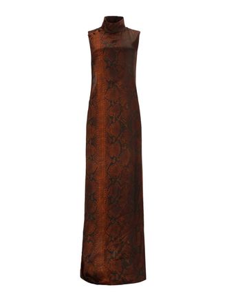 Jean Paul Gaultier Python Print Long Dress