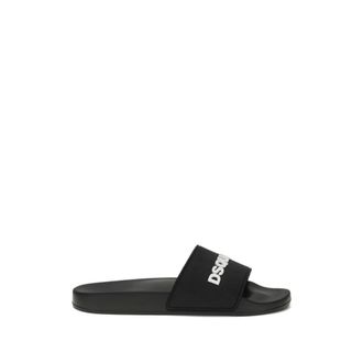 Dsquared2 Sliders, male, Black, Size: 10 US Dsquared2 Sandals Black