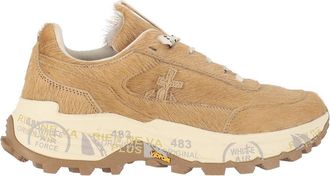 Premiata Beige Devind Low-Top Sneakers