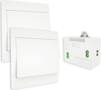 OEM Interruptor Inal&aacute;mbrico Rf433, Sin Bater&iacute;a, Interruptor De Pared Con Control Remoto, Autoalimentado, No Requiere Cableado, Transmisor Para Panel De Pa