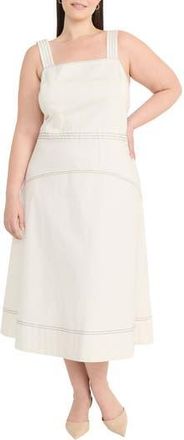Maggy London Midi Tank Dress in Sugar Ivory at Nordstrom Rack, Size 14W