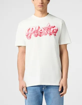 Philipp Plein Round Neck T-Shirt Puffy Gummy Plein Men in Offwhite at Nordstrom, Size Xxx-Large