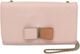 Chlo&eacute; Pre-owned Cross Body Bags, female, Pink, Size: ONE SIZE Pre-owned Leather Shoulder Bag