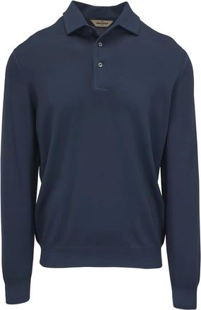 Gran Sasso Polo a maniche lunghe - Blu