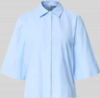 Soyaconcept Regular Fit Hemdbluse im Halbarm-Design Modell Netti in Hellblau, Gr&ouml;&szlig;e XXL