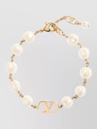 Valentino Garavani vlogo signature bracelet metal glass beads