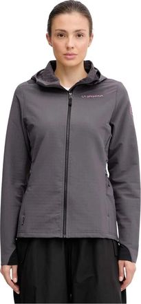 La Sportiva Descender Storm Jacket - Dames - Windbreakers - Grijs - M - Polyester - Fitness