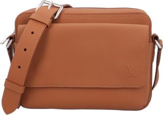 Louis Vuitton Brown Leather Handbag Shoulder Bag (Pre-Owned)