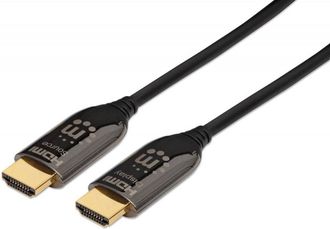 Manhattan Cavo Plenum-rated Hdmi Attivo In Fibra Ottica 10m
