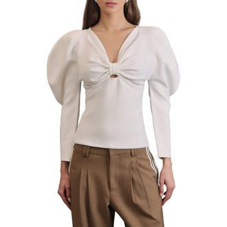 Avec Les Filles Exaggerated Dolman Sleeve Sweater in Cream at Nordstrom Rack, Size Small