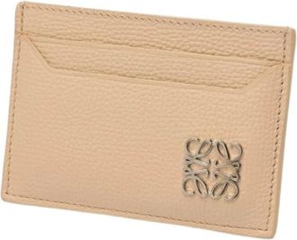 Loewe Pre-owned Kaarthouder - Dames - Vintage Accessoires - Beige - ONE Size - Leer - Vintage