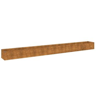 Berkfield Home Garden Raised Bed 482x50x36 cm Corten Steel in Brown | Size: 482 x 50 x 36 cm