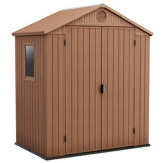 Keter Caseta Cobertizo Resina Jardin Darwin 6x4 Marron Keter