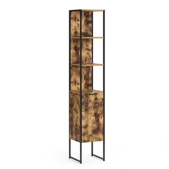 Vicco Armario De Ba&ntilde;o Fyrk, Madera Antigua, 33 X 185 Cm