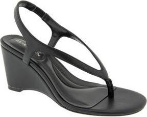 BCBGeneration Serenity Wedge Sandal in Black at Nordstrom Rack, Size 6.5