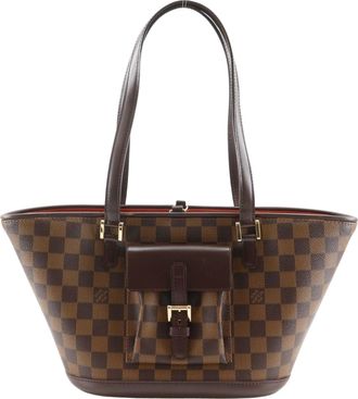 Louis Vuitton Brown Damier Canvas Tote Bag (Pre-Owned)
