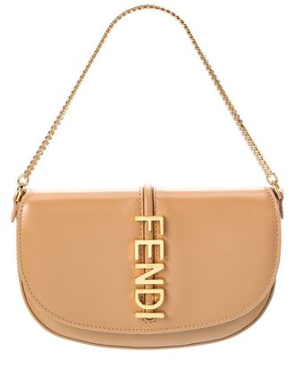 Fendi Fendi Fendigraphy Leather Wallet On Chain